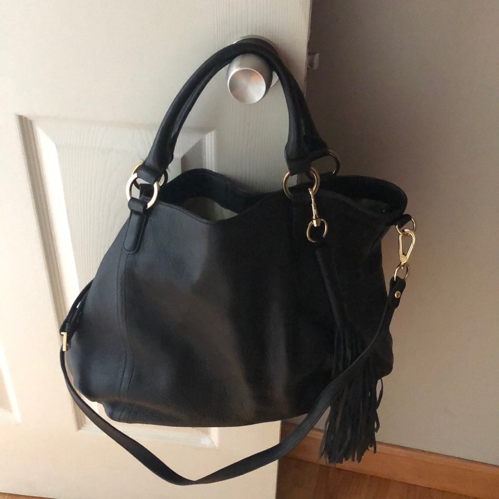 GILI Black Italian leather bag
